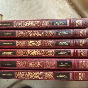 Easton Press Richard The Third Shakespeare 1992 Complete Works, Leather, 6 books